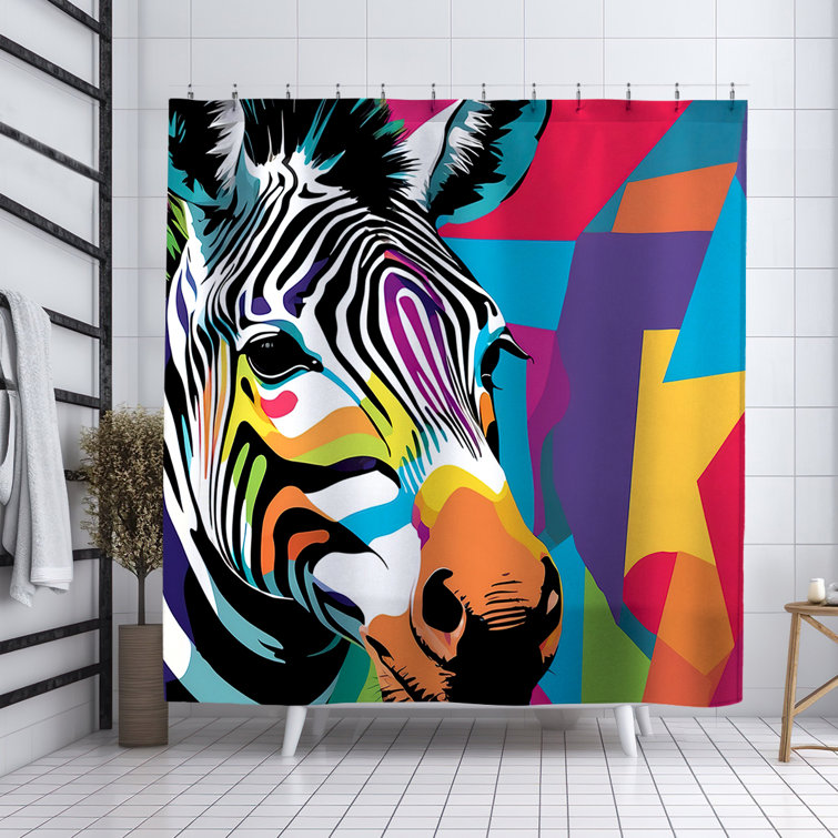 ULLI HOME Wally Zebra Shower Curtain Wayfair Canada